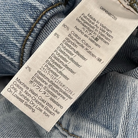 Madewell Jeans Small PETITE NWT Elastic Waist Pull On Relaxed Straight Casual - Picture 9 of 9